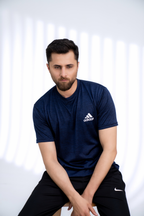 PrimeFit Sports Tee - Navy Blue