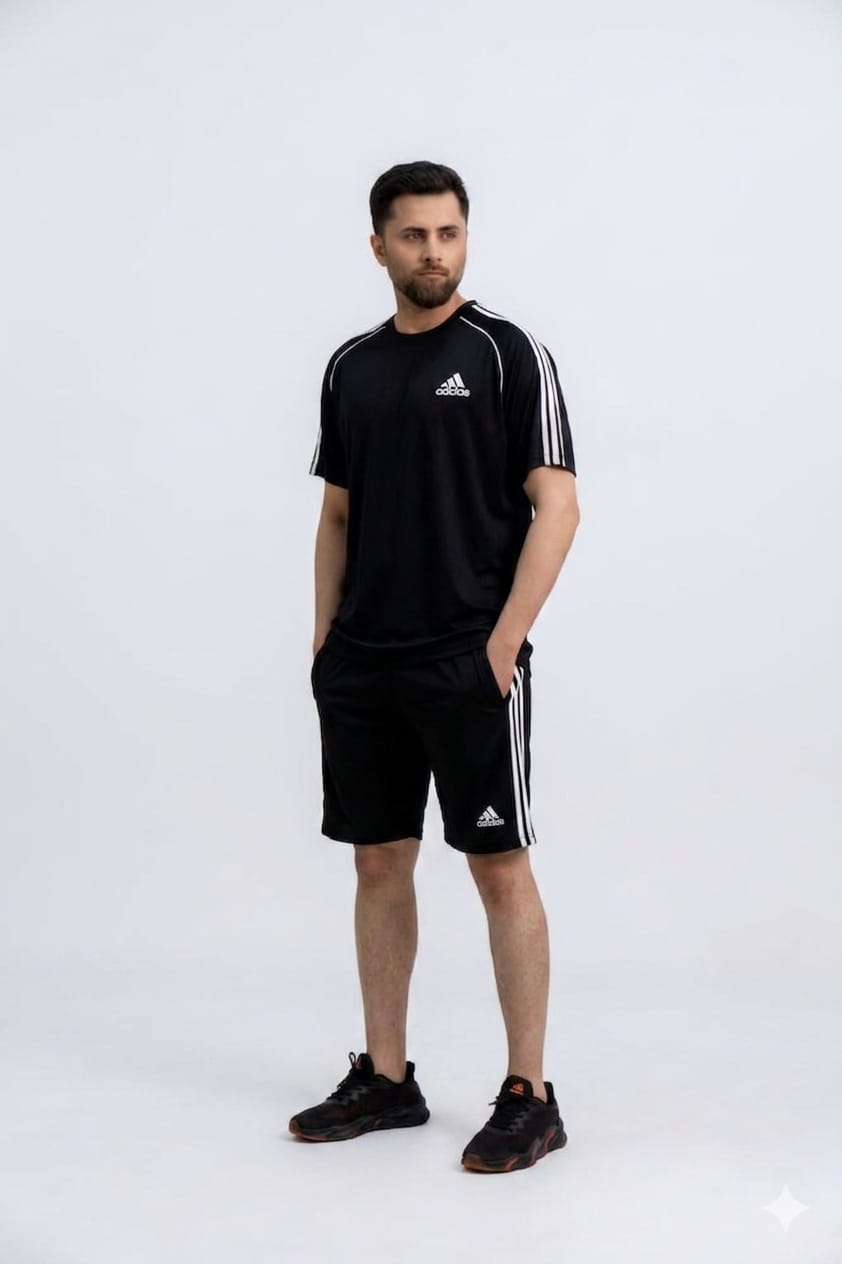 Black Shorts Set